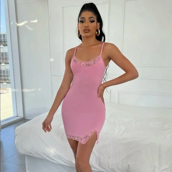 ravishing lace bodycon dress Red Bodycon Dress Mini Lace